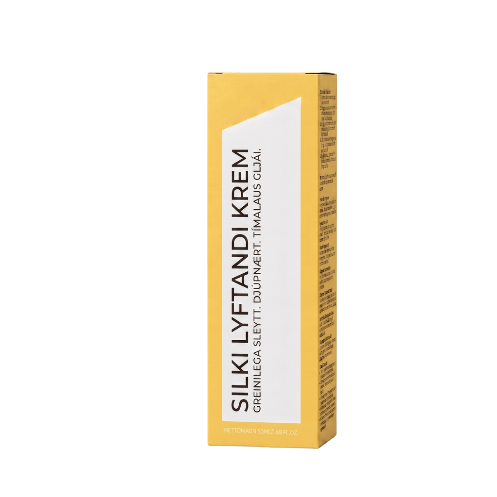 Silki lyftandi krem box packaging designed for youthful and refined skin appearance.