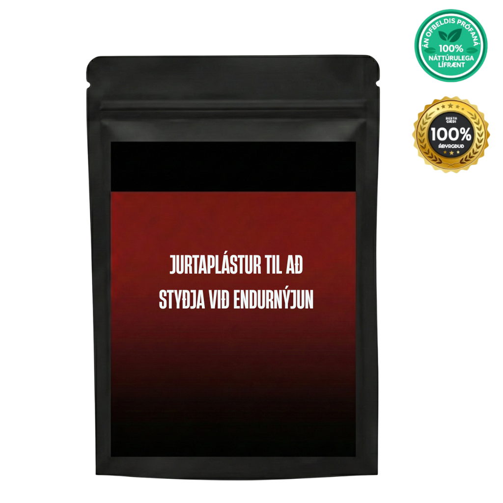 Jurtaplástur til að styðja við endurnýjun, náttúrulegur fegrunarplástur í pakka.