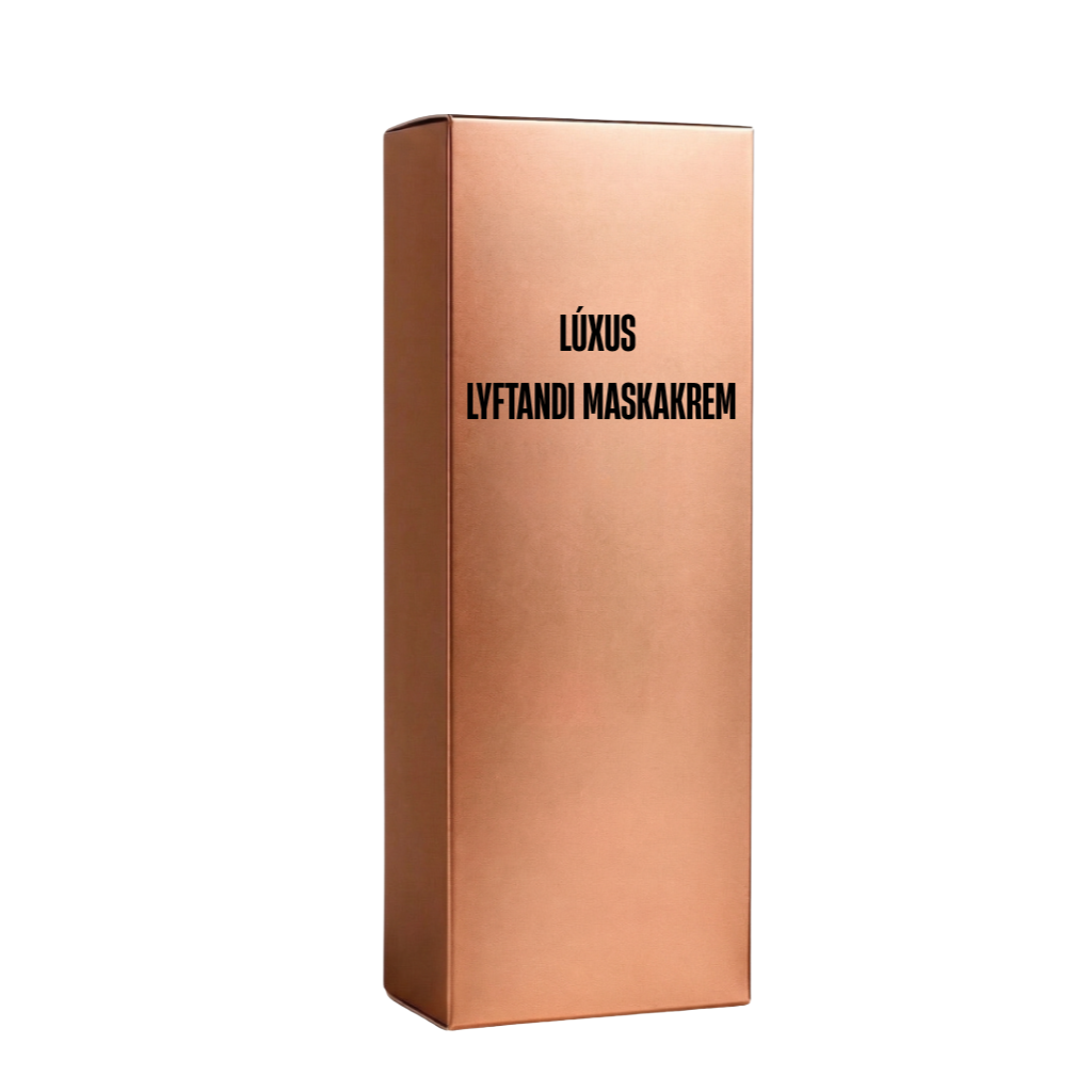 Premium lyftandi maskakrem in luxurious packaging showcasing a sleek design.