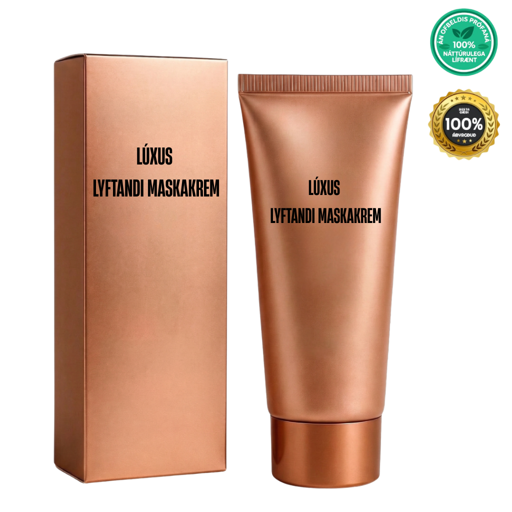 Lúxus lyftandi maskakrem in an elegant packaging, designed for a smoother and brighter skin appearance.