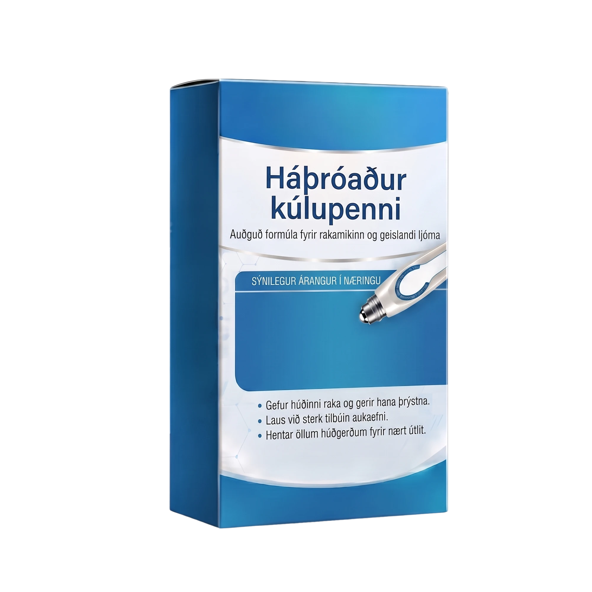 Endurbættur kúlupenni