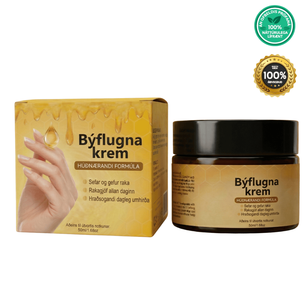 Byflugna krem með húðverndandi formúlu í 50ml krukku, hentar til daglegrar notkunar.
