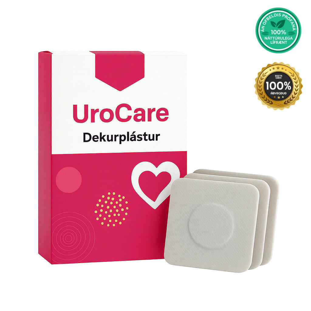 Arcticpure dekurplástur - UroCare dekurplástur packaging with three soft support pads.