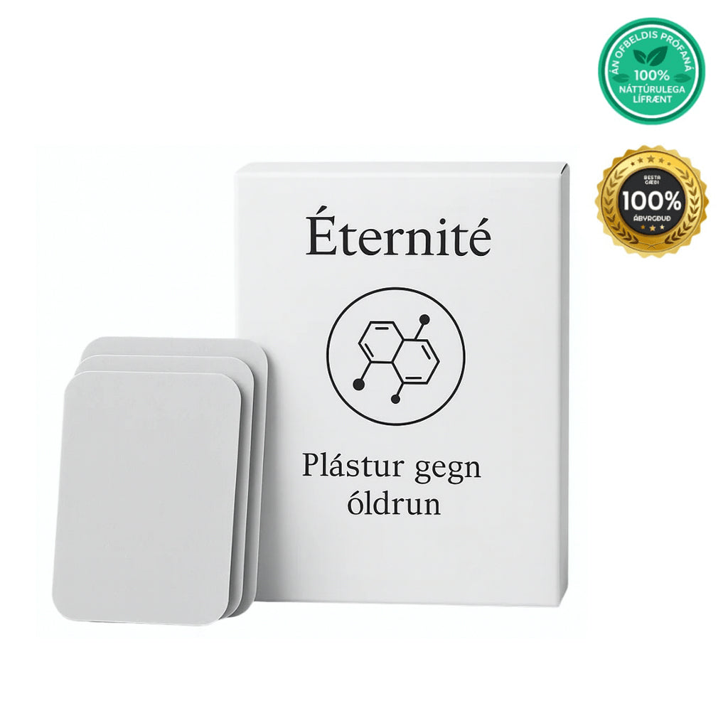 Arcticpure plástur gegn öldrun, Éternité húðplástur fyrir sléttara og mýkri húð, náttúruleg innihaldsefni.