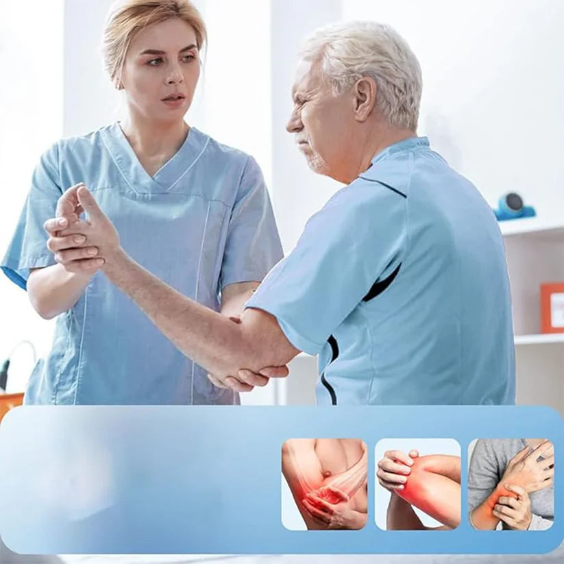 Arcticpure GripEase helping reduce joint discomfort and improve grip strength in a healthcare setting.