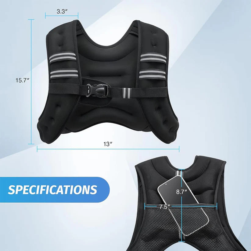 Arcticpure PostureVest specifications image showing dimensions and design features for improved posture.
