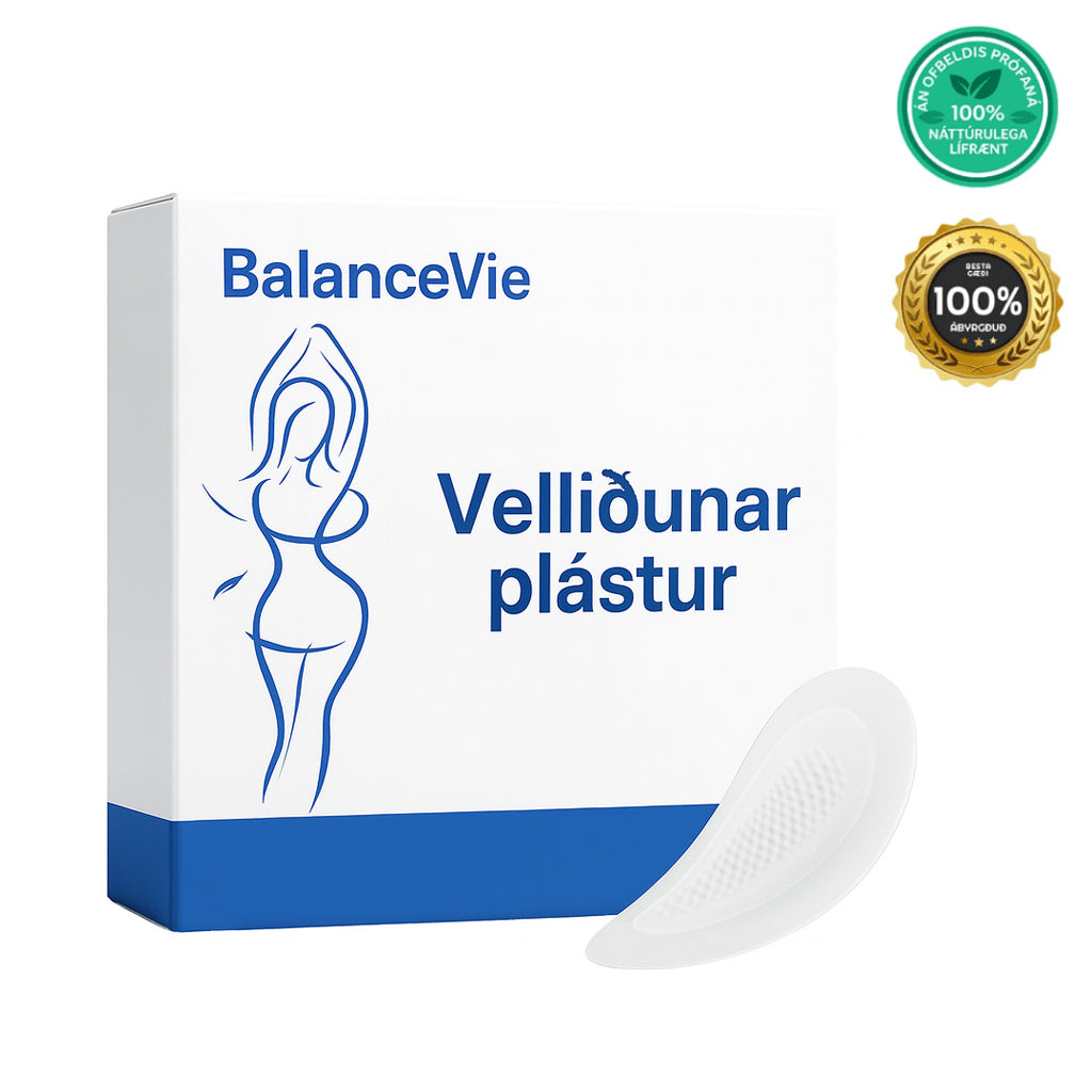 Arcticpure vellíðunarplástur by BalanceVie in a stylish packaging with a soothing design.